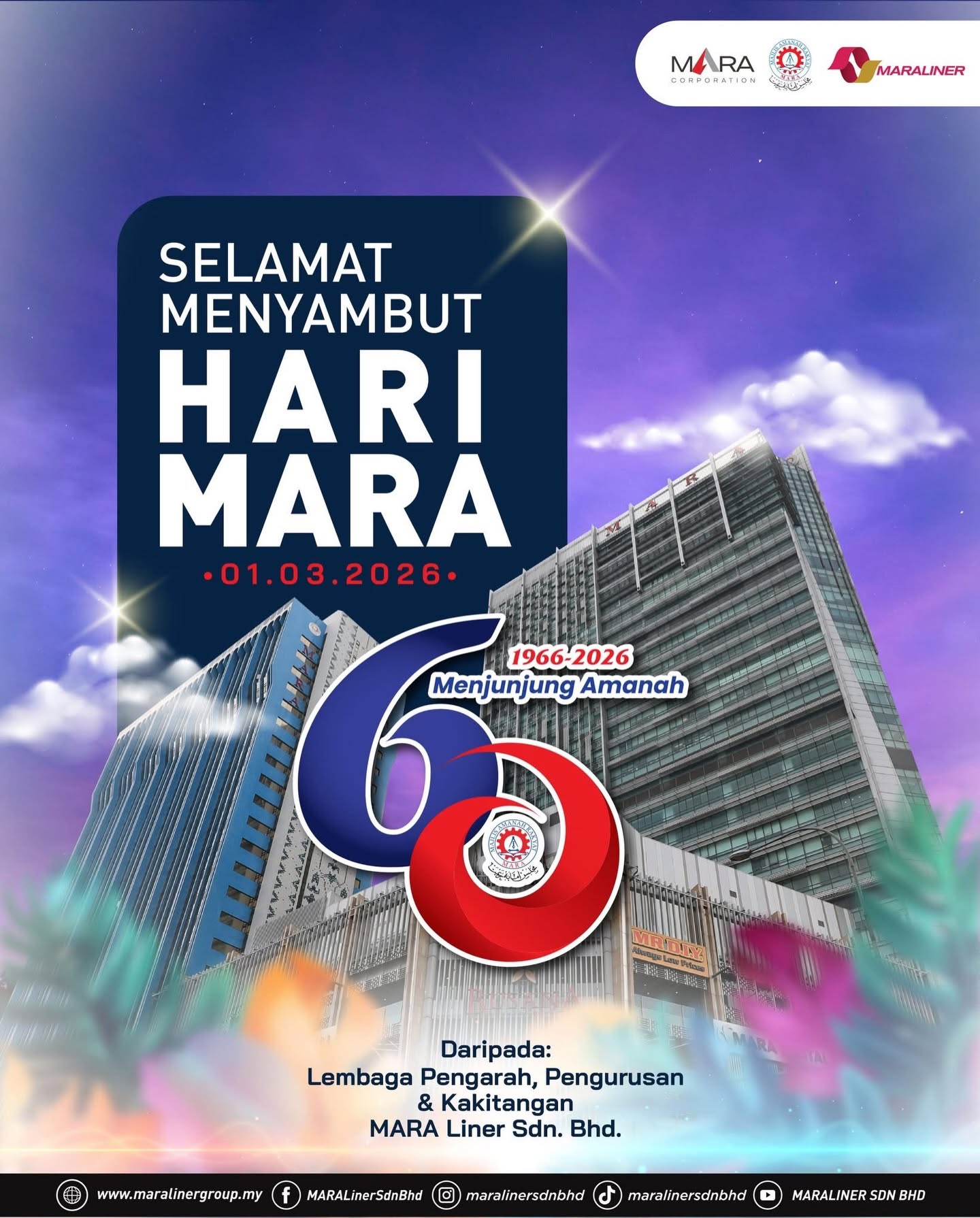 MARA 60th anniversary visual with MARALINER